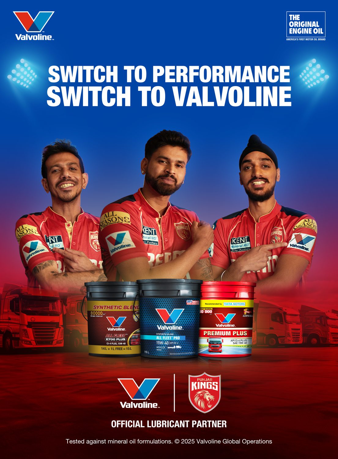 Valvoline poster, Switch to performance, switch to Valvoline