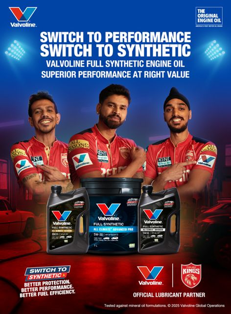 Valvoline poster with Punjab Kings players