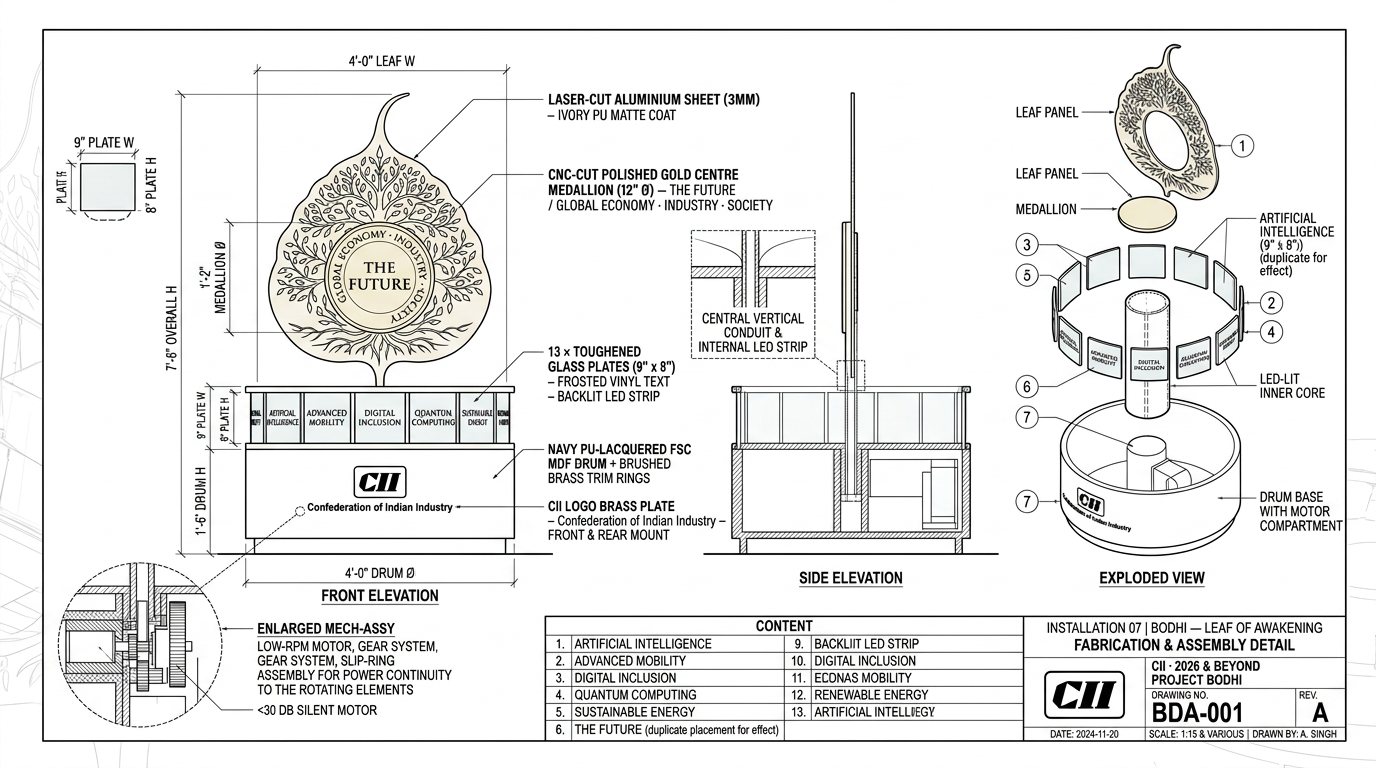 Bodhi technical drawing