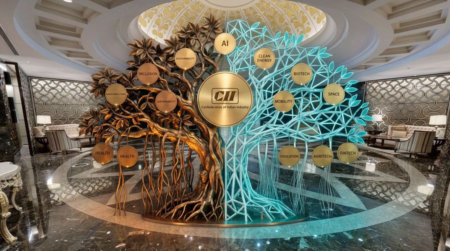 CII 2026 & Beyond, Vrishk AI installation, render