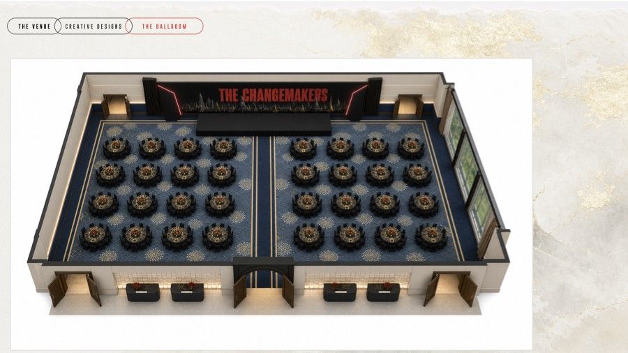 The Changemakers dealer tour, Ballroom, 3D isometric